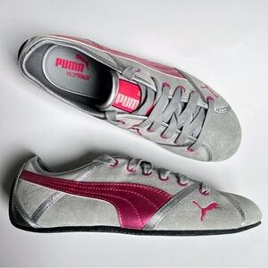PUMA Speedcat OG Suede-Grey/Magenta-Women’s size 8-Archive Y2K